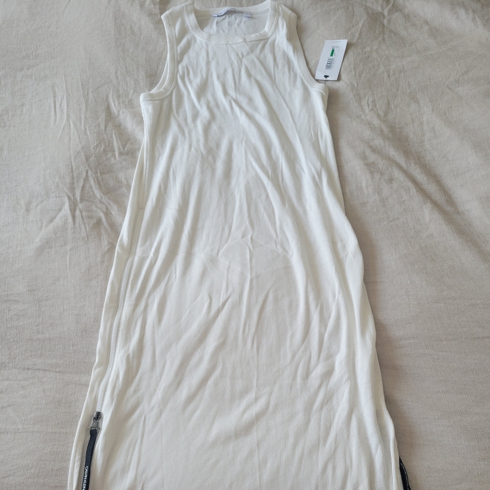 Calvin klein jeans ribbed midi dress